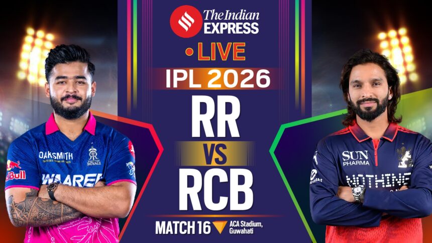 IPL 2026, Rajasthan Royals vs Royal Challengers Bengaluru Live Score: Catch the latest updates from Guwahati.