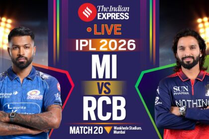 IPL 2026, Mumbai Indians vs Royal Challengers Bengaluru Live Cricket Score: MI face RCB at the Wankhede Stadium.