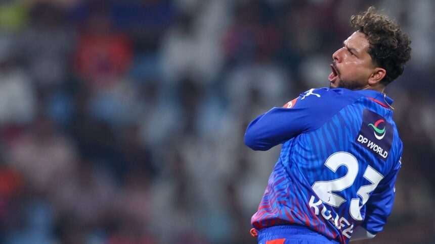 The wicket at the Ekana Stadium wasn't a belter. Kuldeep said it was helpful for spinners. (BCCI/CREIMAS Photo)