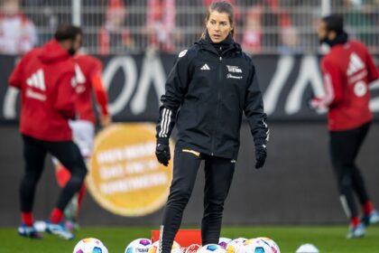 Union Berlin have appointed Marie-Louise Eta as the interim coach for the rest of the Bundesliga season. (Photo: dpa via AP)
