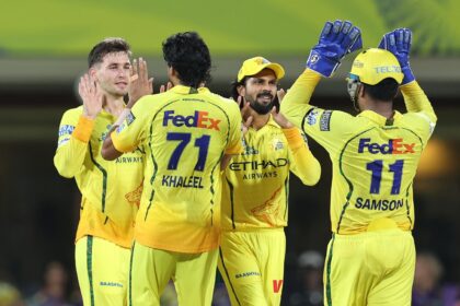 If Narine and Varun had excelled in pulling CSK’s run rate down with well-executed defensive lines, Akeal and Noor had the scoreboard pressure to operate with. (BCCI/Creimas Photo)