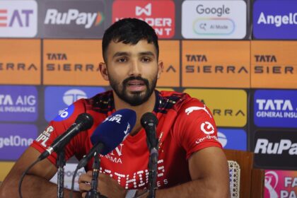 Devdutt Padikkal used RCB’s bowlers as an example. (BCCI/Creimas Photo)