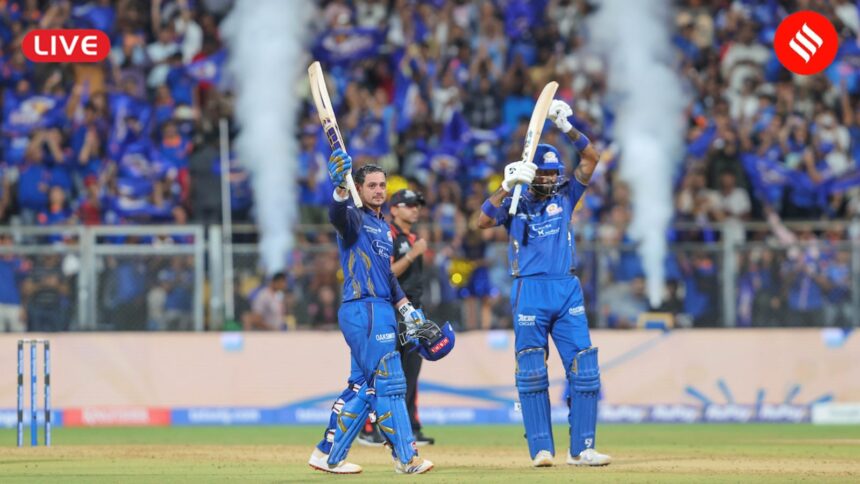 IPL 2026 MI vs PBKS: Follow all the updates from the Mumbai Indians vs Punjab Kings game
