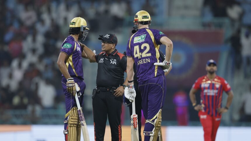 MCC said that Raghuvanshi crossed from the off side towards the middle of the pitch before turning back on the leg side, placing himself between the ball and the stumps. (BCCI/Creimas Photo)