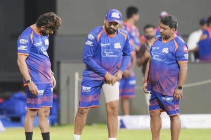 Rohit had sustained a right hamstring injury during the chase against Royal Challengers Bengaluru on Sunday and was forced to retire hurt in the final over of the powerplay on 19. (PTI Photo)