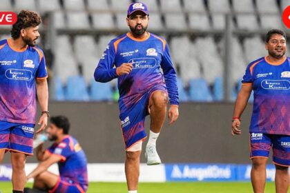 MI vs SRH Live Score, IPL 2026: Rohit Sharma will be in focus ahead of the clash at the Wankhede Stadium today. (PTI Photo)
