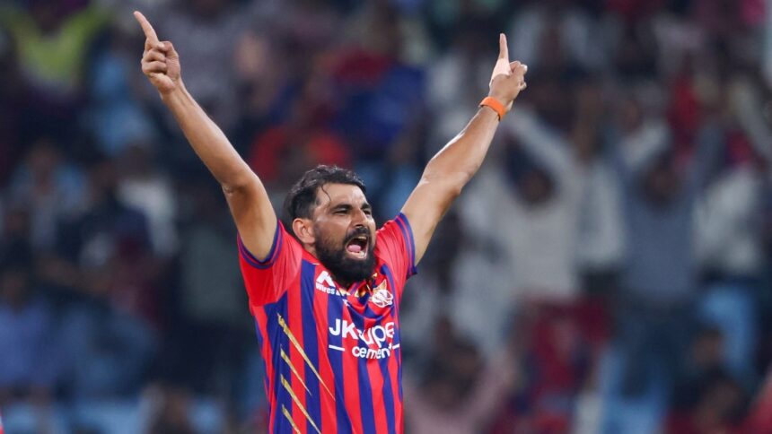 LSG's early dominance in DC's chase began with a brilliant first over from Mohammed Shami in which he dismissed KL Rahul with the very first ball. (BCCI/CREIMAS Photo)