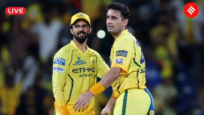 SRH vs CSK Live Score, IPL 2026: Sunrisers face Chennai in Hyderabad today. (CREIMAS)
