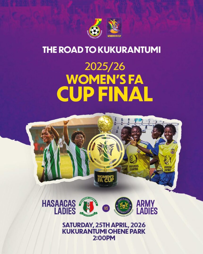Kukurantumi set to host 2025/26 Women’s FA Cup Final as Hasaacas Ladies face Army Ladies