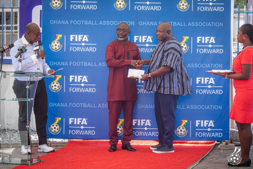 Greater Accra RFA Receives Pickup Vehicle from GFA Through FIFA Forward Programme