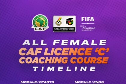FIFA Women’s Development Programme: GFA offers CAF Licence C Coaching Course to 30 Female Coaches