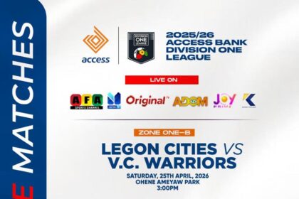 Three live matches scheduled for Matchday 27 of Access Bank Division One League
