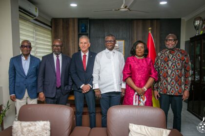 Black Stars Coach Carlos Queiroz presented to Sports and Recreation Minister Hon. Kofi Adams