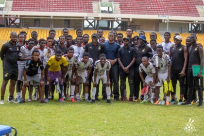 Sharaf Mahama Pays Courtesy Call on Black Starlets Ahead of U17 AFCON