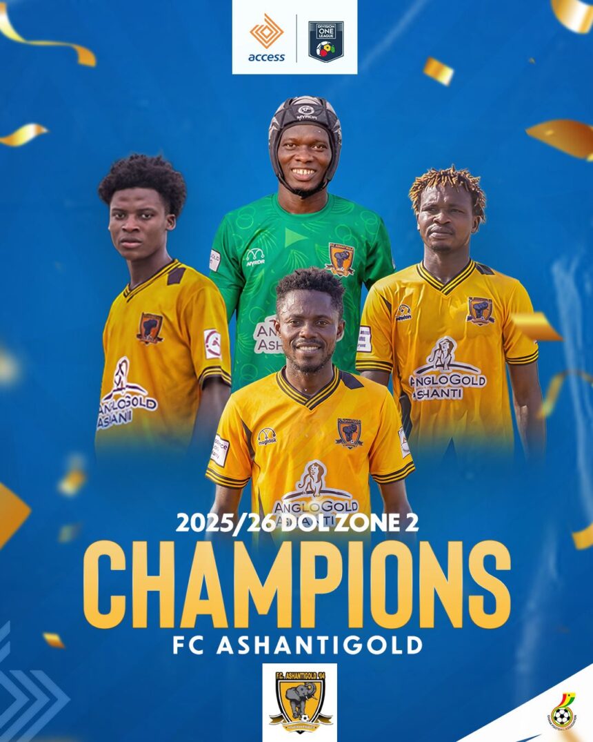FC AshantiGold ’04 secure Ghana Premier League qualification with three games to spare