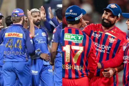 Mumbai Indians and Lucknow Super Giants. (Source:IPL)