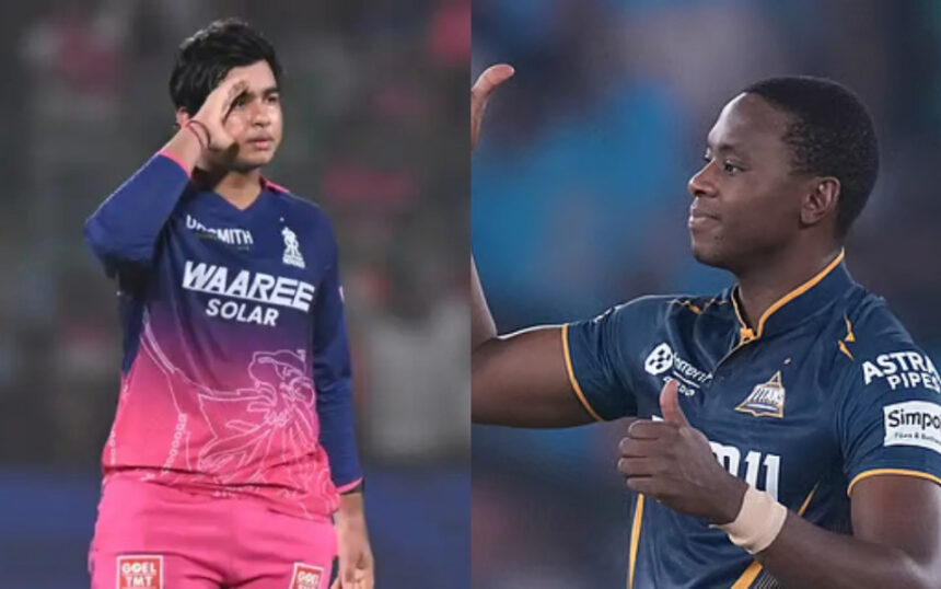 Vaibhav Sooryavanshi and Kagiso Rabada