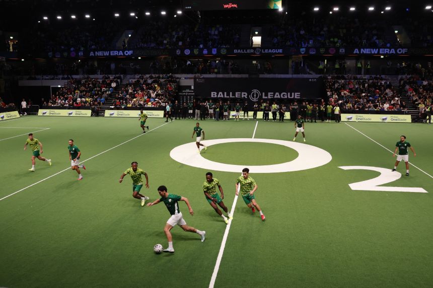 SDS FC plays Yanited during a Baller League match in London in December.