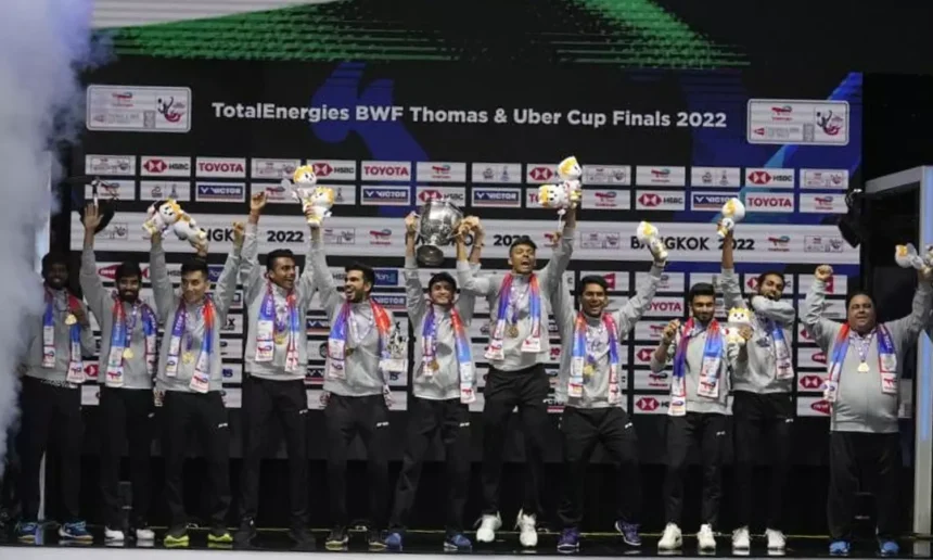 India win Thomas Cup (Source: Screenshot from BWF YouTube)