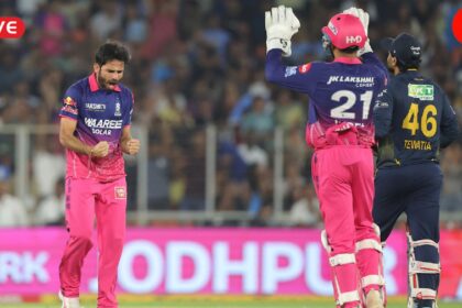 RR vs GT Live Cricket Score