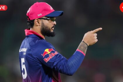 DC vs RR Live Score, IPL 2026: Riyan Parag will be in focus in Delhi. (CREIMAS)