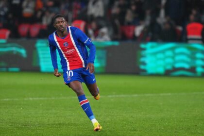 Ligue 1’s player of the year, forward Ousmane Dembele, played just 11 matches, while Arsenal winger Bukayo Saka featured in 25 games. (AP Photo)