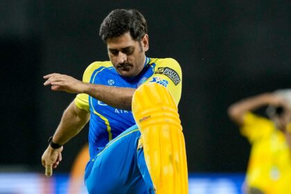 As Chennai Super Kings prepare to host Sunrisers Hyderabad in their final home game this season, a question that has done the rounds not just Chepauk but around the country still remains unanswered. Will Dhoni play on Monday? (PTI Photo)
