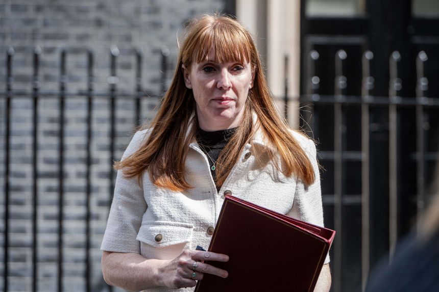 Angela Rayner, pictured in Downing Street in June 2025, remains tainted by a scandal over property tax.
