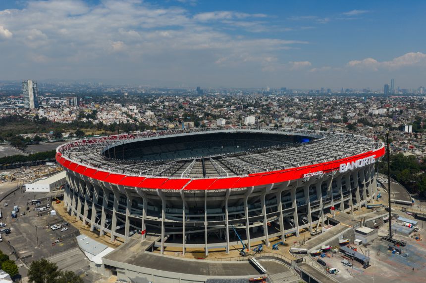 Mexico City's Estadio Banorte will host the opening game of the World Cup next month.