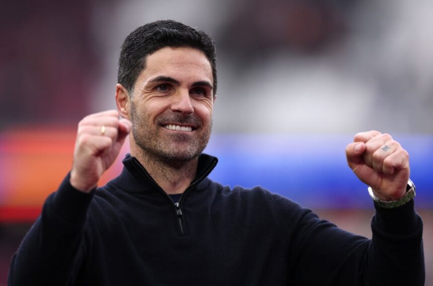 Mikel Arteta has led Arsenal to its first league title since the 2003-04 season.