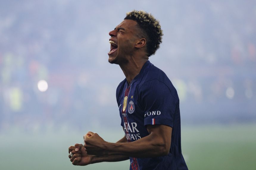 Désiré Doué was another impressive performer for PSG in the final.