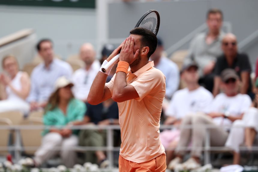 Novak Djokovic was bounced from Roland Garros on Friday.