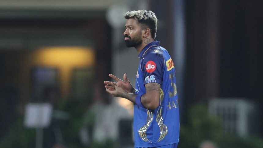 Hardik Pandya, who was brought in from the Gujarat Titans in a high-profile move ahead of IPL 2024, has had a modest season so far. (BCCI/Creimas Photo)