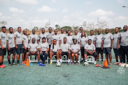 CAF Licence B Coaching Course Module II underway at GFA Technical Centre in Prampram