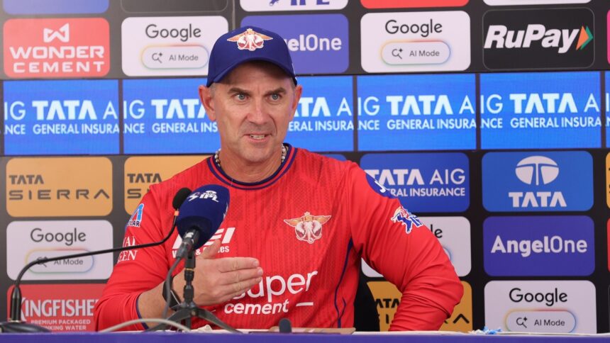 Langer said the shift in approach had forced teams to rethink their combinations, with LSG restructuring their batting order to keep pace. (BCCI/Creimas Photo)
