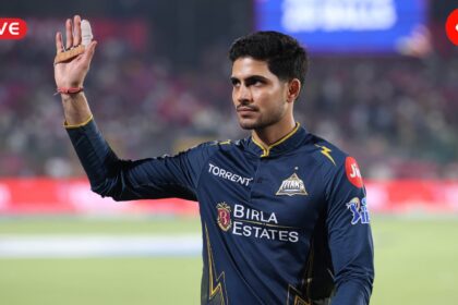 KKR vs GT Live Score, IPL 2026: Shubman Gill's Gujarat eye Playoffs spot in Kolkata. (CREIMAS)