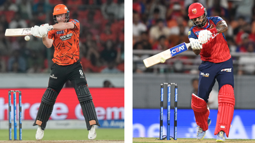 Sunrisers Hyderabad's Heinrich Klaasen (LEFT) and Punjab Kings' captain Shreyas Iyer. (Photos: AP)