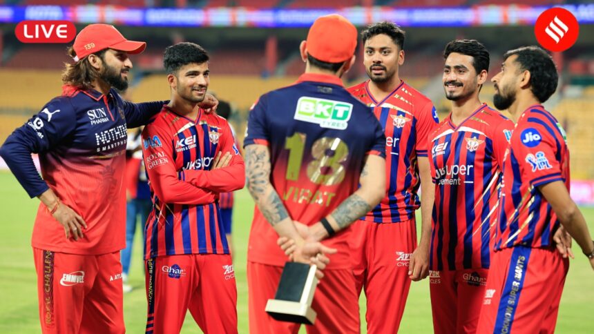 LSG vs RCB LIVE, IPL 2026: Follow Lucknow Super Giants vs Royal Challengers Bengaluru match at Ekana. (CREIMAS FOR IPL)