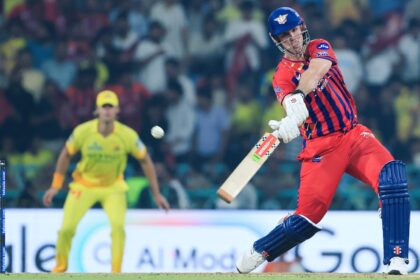 LSG opener Mitch Marsh slammed a match-winning 38-ball 90 vs CSK in Lucknow. (CREIMAS FOR IPL)