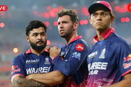 RR vs DC Live Score, IPL 2026: Riyan Parag will be in focus in Jaipur today. (CREIMAS)