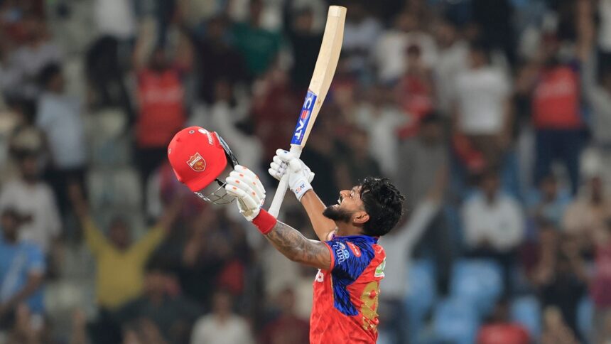 101 off 51 balls. Eleven fours, five sixes. His first IPL hundred, on the night it mattered most. Shreyas Iyer took off his helmet, lifted his arms and smiled. (BCCI/Creimas Photo)
