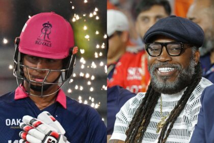 Vaibhav Sooryavanshi broke nearly two records held by Chris Gayle in one night. (Creimas/ANI Photo)