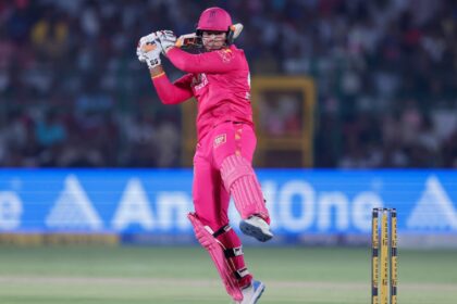 Sooryavanshi could break the record for most sixes by an Indian in IPL season during the DC vs RR match. (CREIMAS)