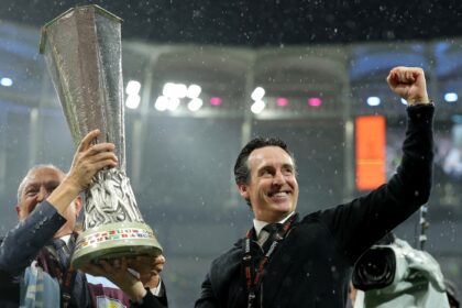 Unai Emery won his fifth Europa League as a manager, taking Aston Villa to their first title in 30 years. (AP)