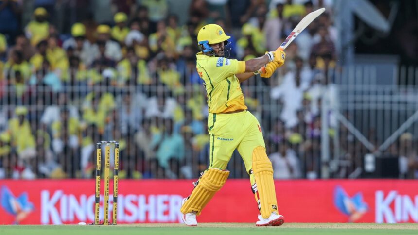 Chennai Super Kings' Urvil Patel in action against Lucknow Super Giants. (CREIMAS FOR IPL)