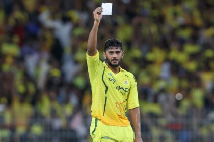 Urvil Patel dedicated his record-equaling IPL fifty to his father. (CREIMAS FOR IPL)