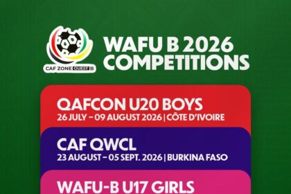 WAFU B revises dates for 2026 competitions