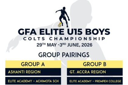 FIFA TDS: Groupings Announced for 2026 GFA Elite U15 Boys Championship