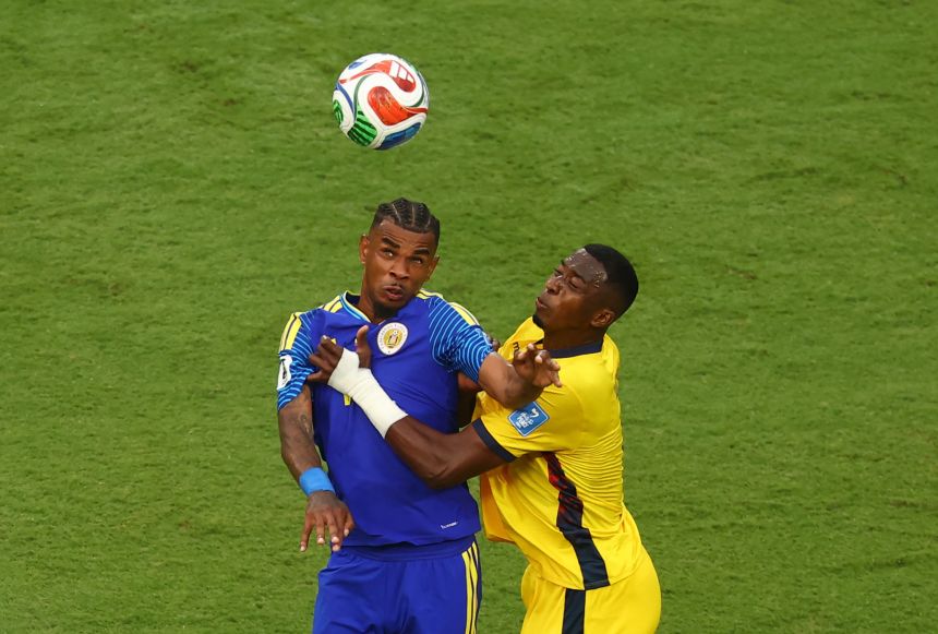 Curaçao midfielder Juninho Bacuna (left) and the <em>Blue Wave</em> will be looking to make even more World Cup history today.