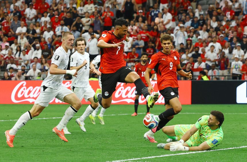 Trézéguet and Egypt will not be too worried heading into the match against Iran. (Albert Gea/Reuters)